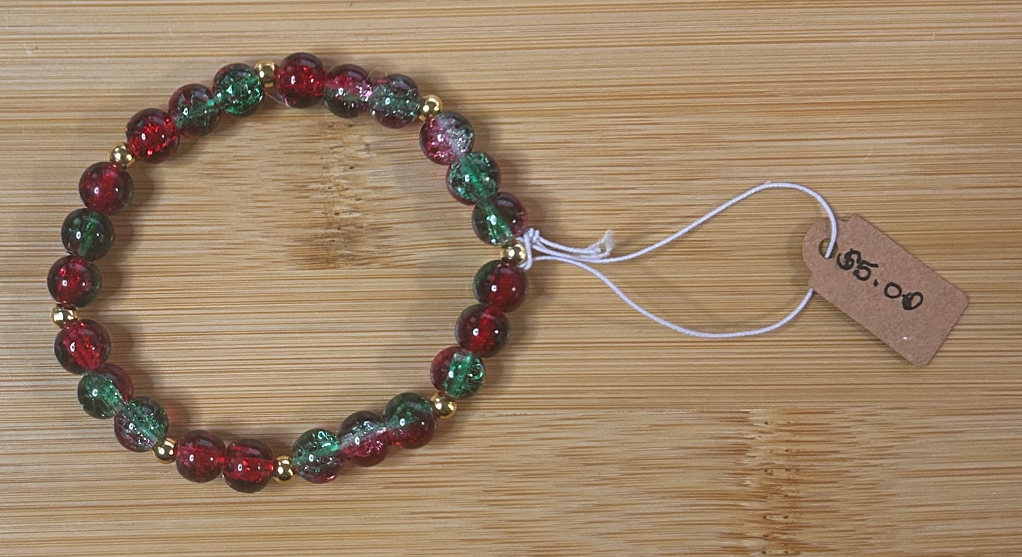 Beaded Christmas Bracelets