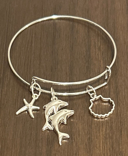 Stackable Charm Bangle Bracelets