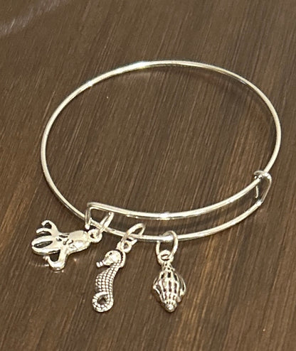 Stackable Charm Bangle Bracelets