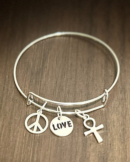 Stackable Charm Bangle Bracelets
