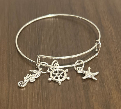 Stackable Charm Bangle Bracelets