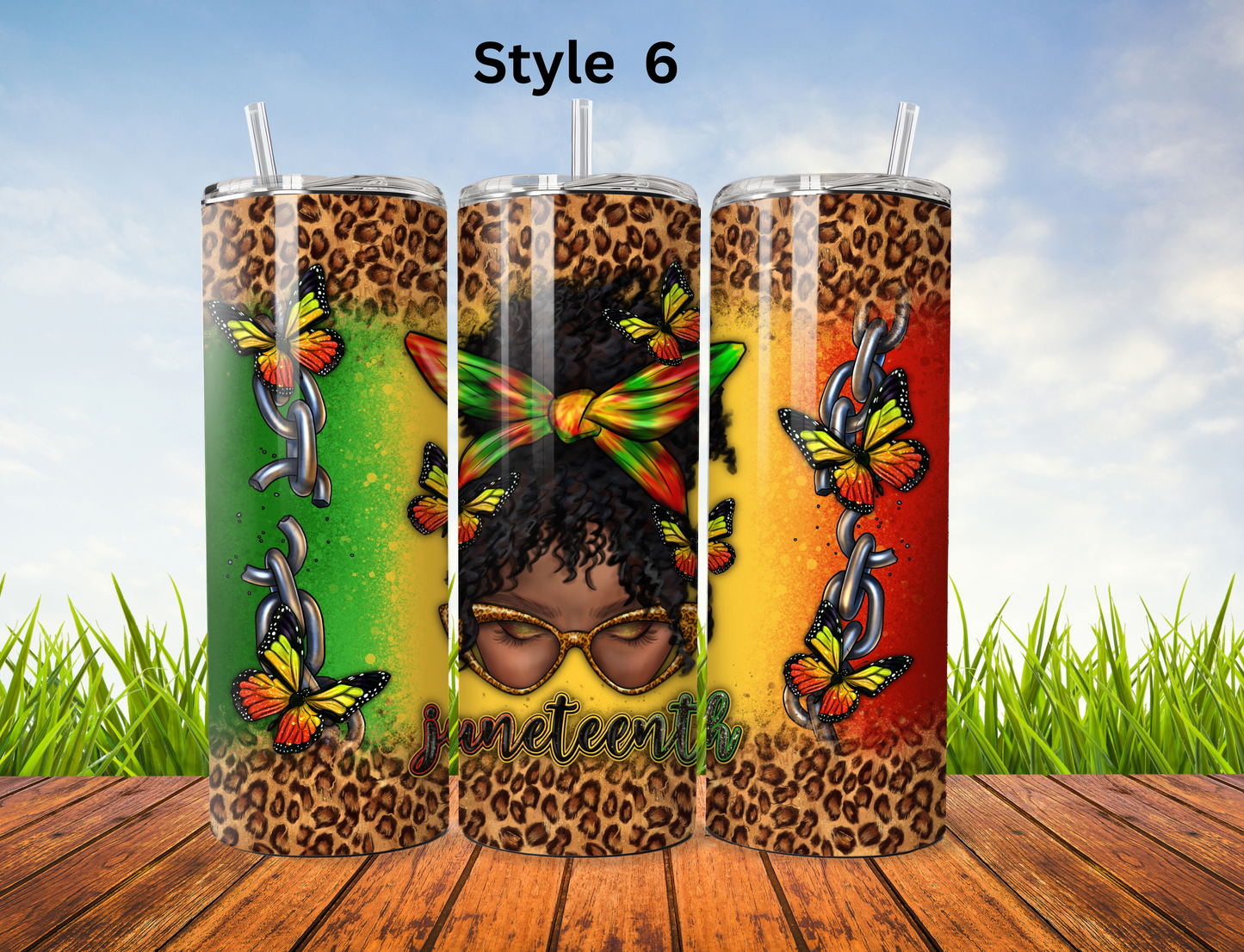 Juneteenth Stainless Steel 20 oz Tumbler