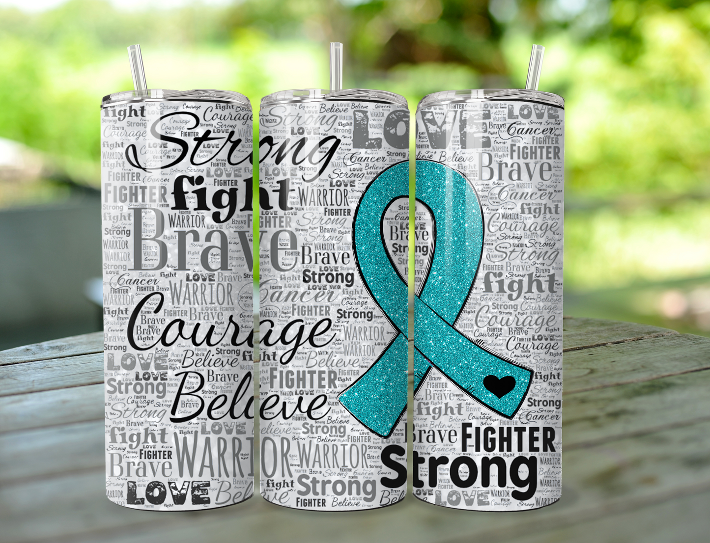 Cervical Cancer Awareness Stainless Steel 20 oz Tumbler