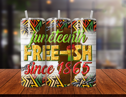 Juneteenth Stainless Steel 20 oz Tumbler