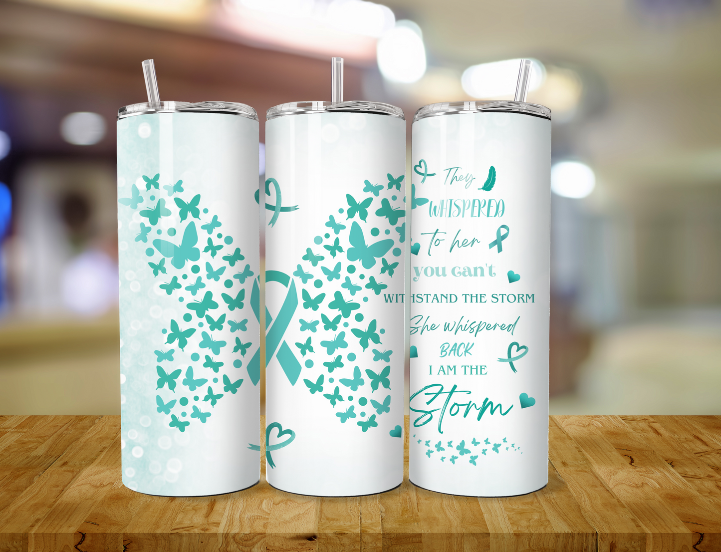 Cervical Cancer Awareness Stainless Steel 20 oz Tumbler