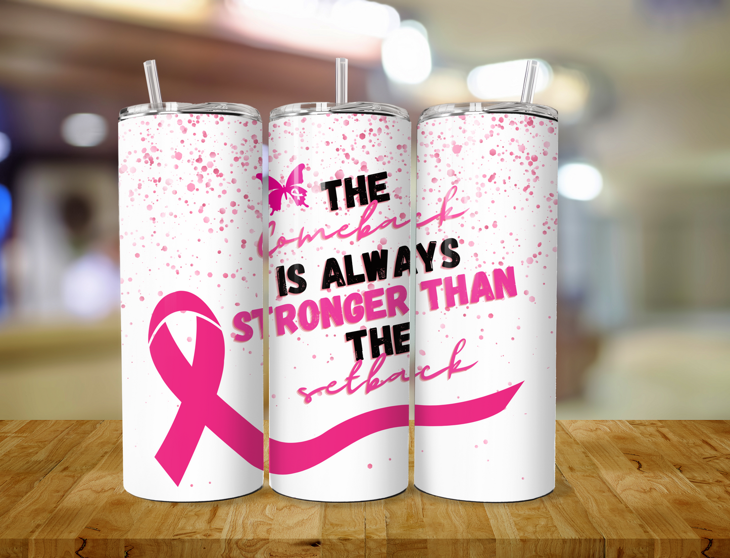 Breast Cancer Awareness Stainless Steel 20 oz Tumbler