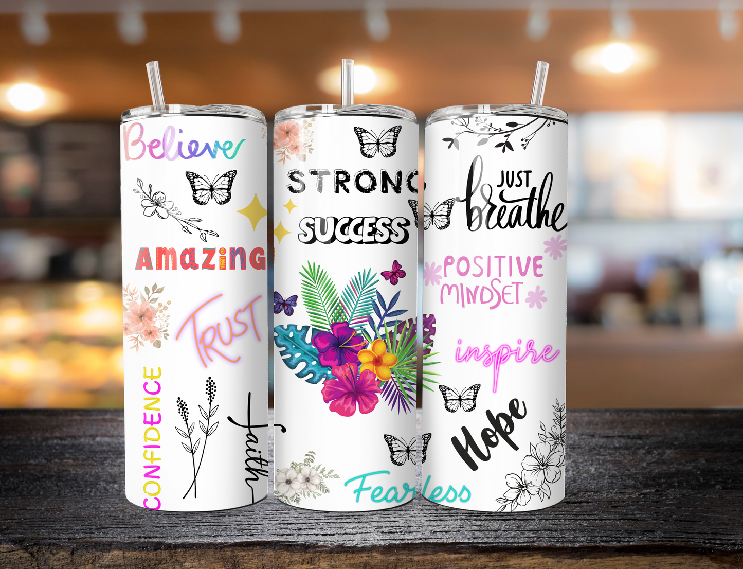 Female Inspirational 20 oz Tumblers